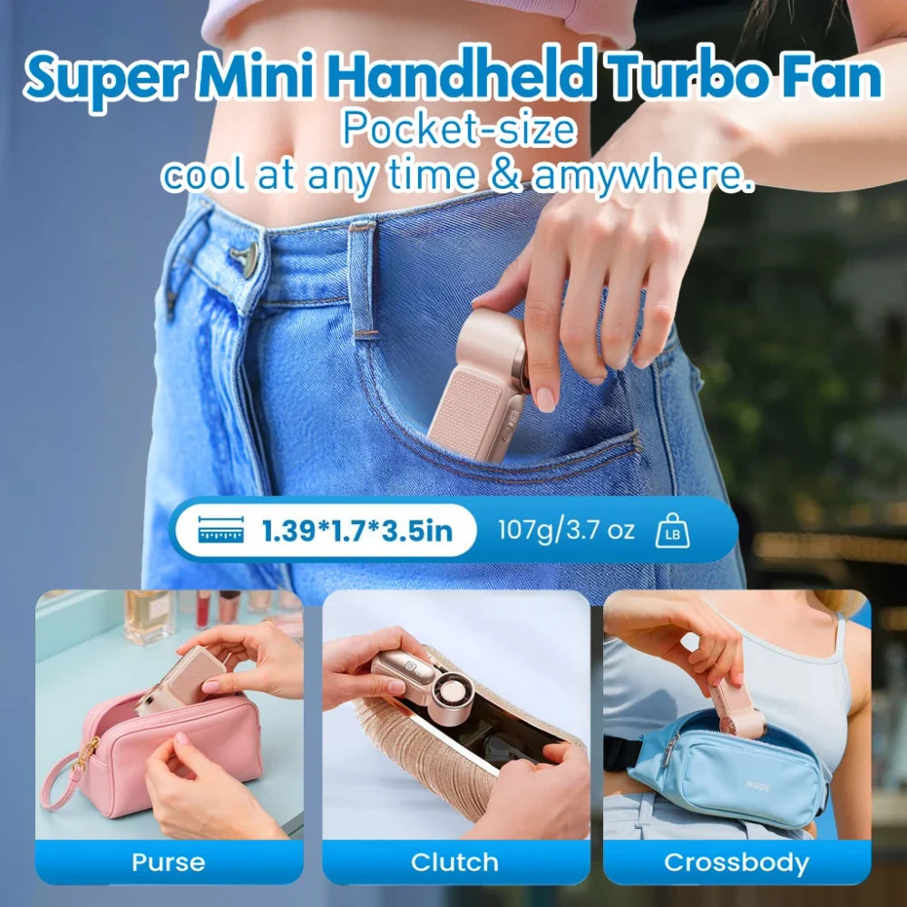 Portable Handheld Pocket Fan